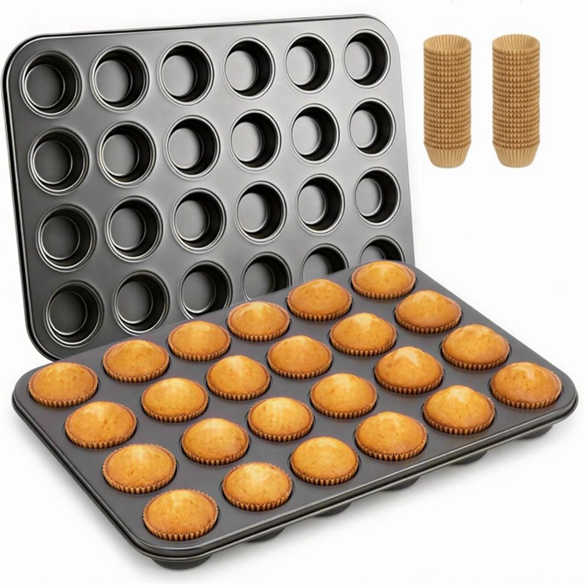 Muffin Tin Nonstick - Mini Kek Kalıbı, Kek Kalıpları ile