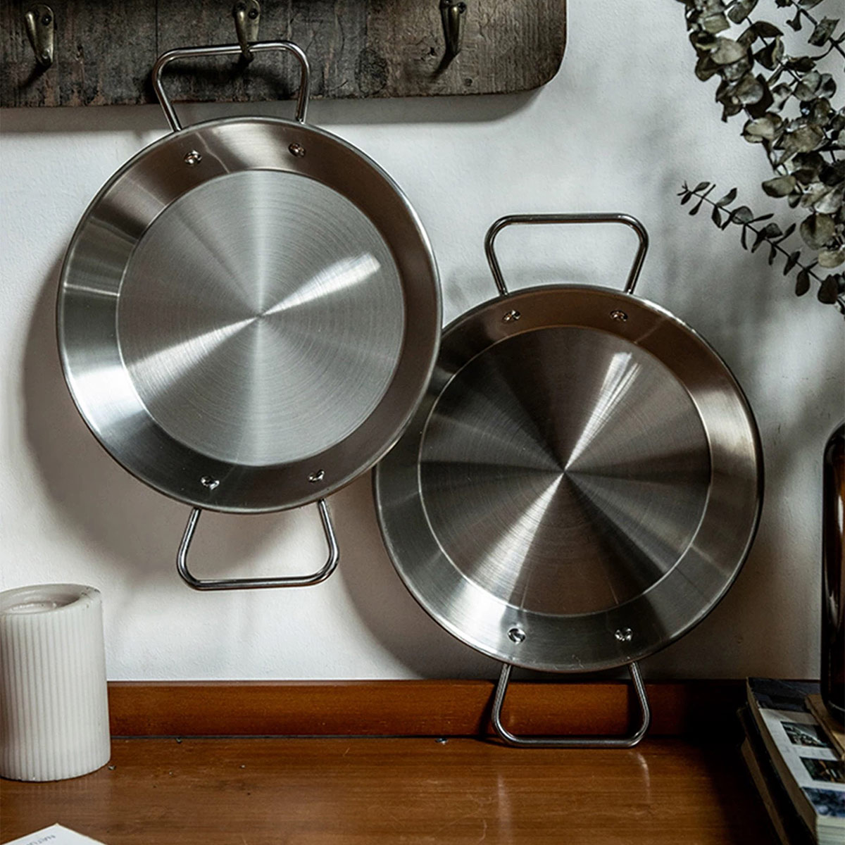 Cake Board Round - INS Paslanmaz Çelik Çift Saplı Deniz