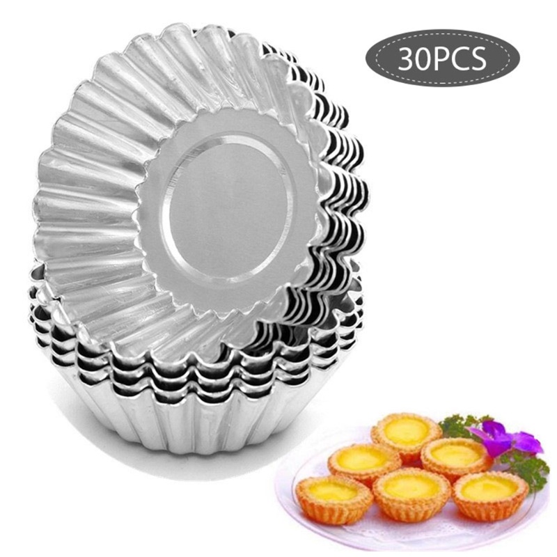 Muffin Tin Nonstick - 30 Adet Yumurta Tart Kalıbı Mini