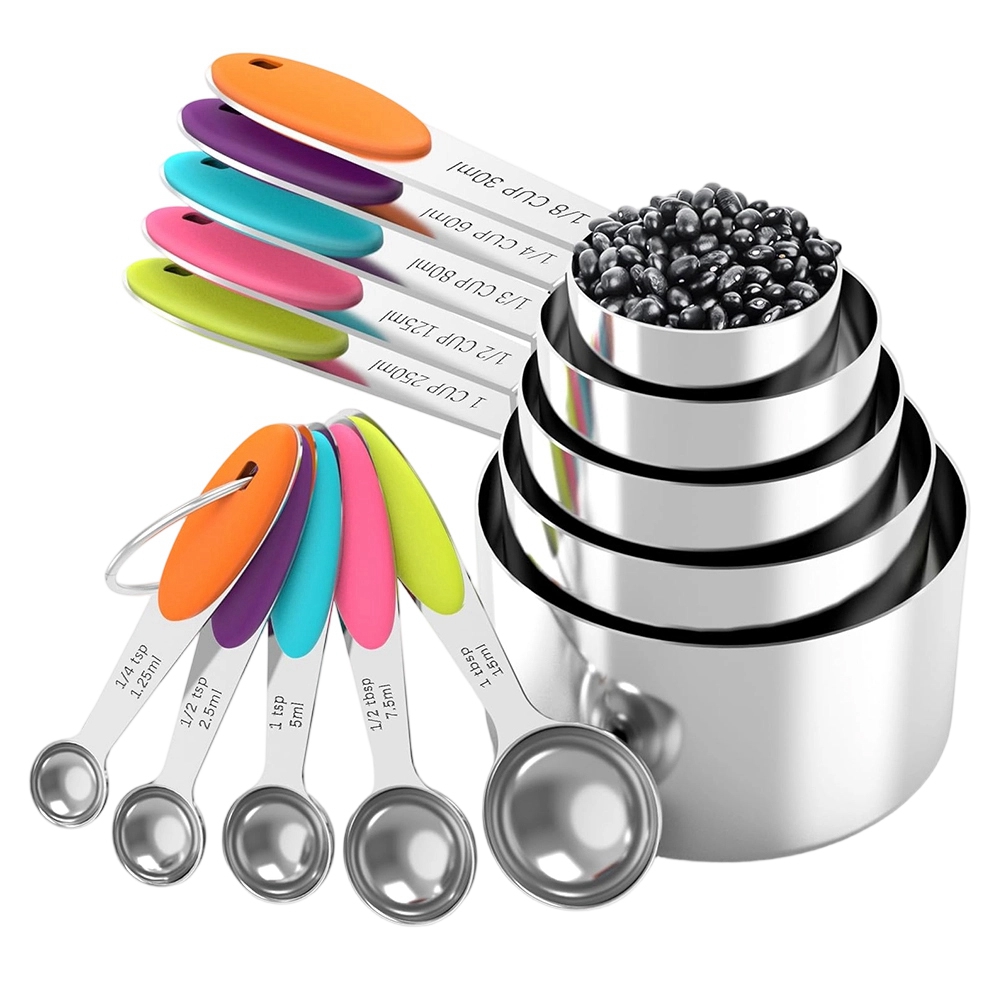 Kitchen Baking Utensil Set - A25F-Ölçü Kaşıkları ve Kaşık Setleri, Paslanmaz