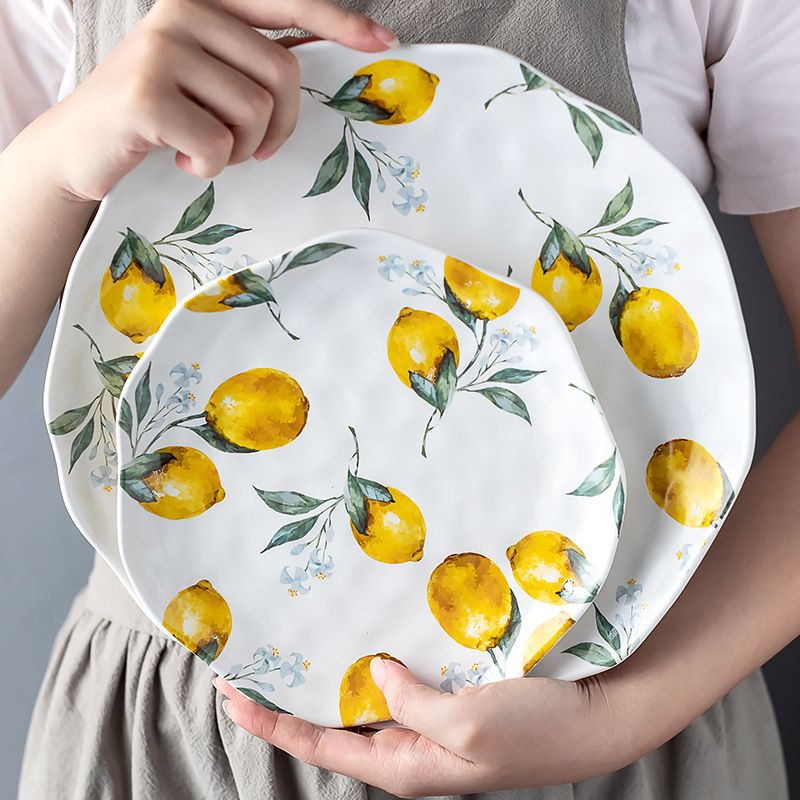 Cake Board Round - Limon Seramik Yemek Tabağı Seti Avrupa