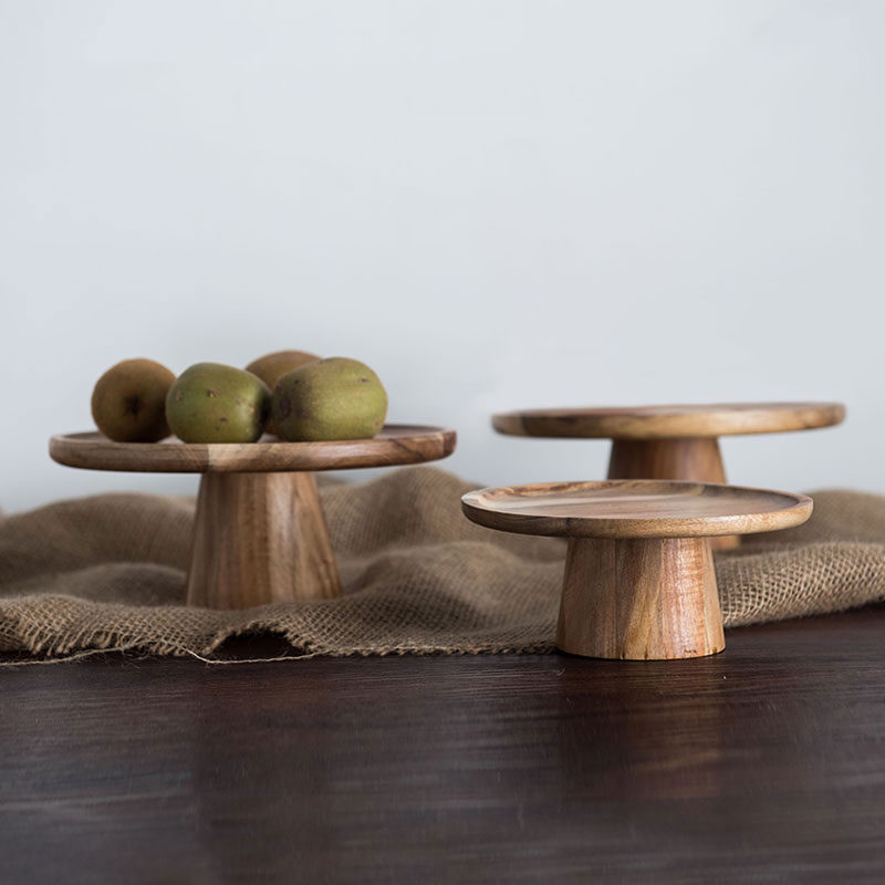 KEMORELA Yüksek Standı Ahşap K - Cake Board Round incelemesi ve fiyatı