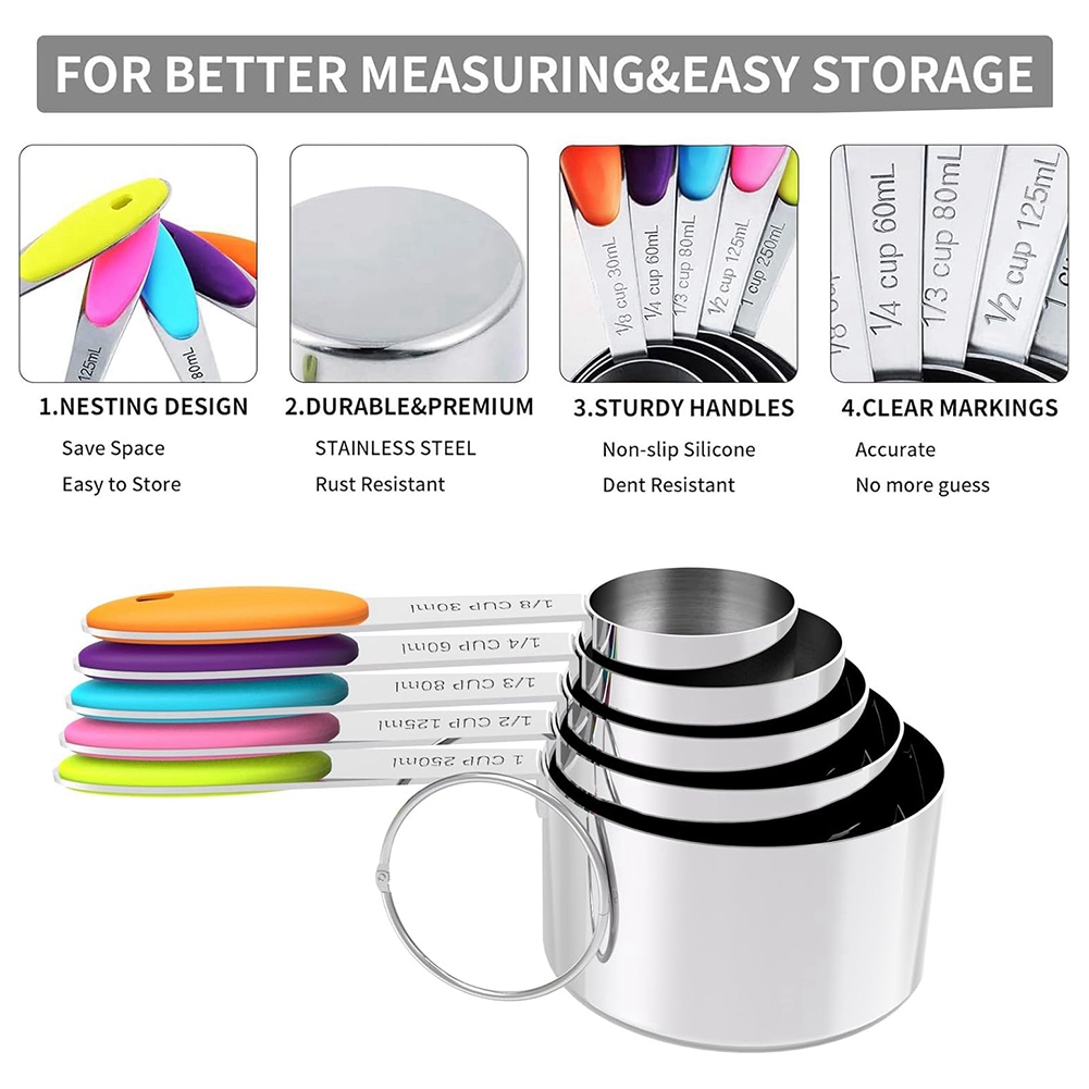A25F-Ölçü Kaşıkları ve Kaşık S - Kitchen Baking Utensil Set incelemesi ve fiyatı