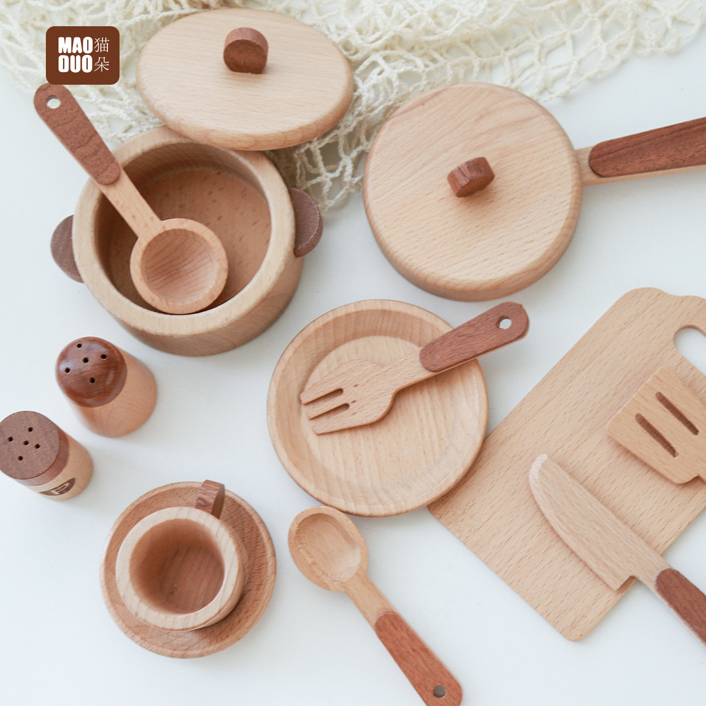 Maoduo Oyuncaklar Kayın Ahşap  - Kitchen Baking Utensil Set incelemesi ve fiyatı