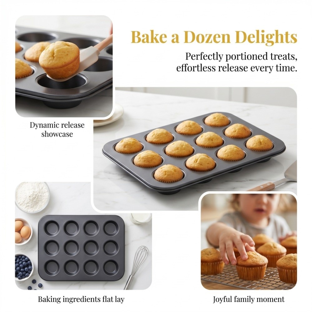Karbon Çelik Mini Muffin Tavas - Muffin Tin Nonstick incelemesi ve fiyatı